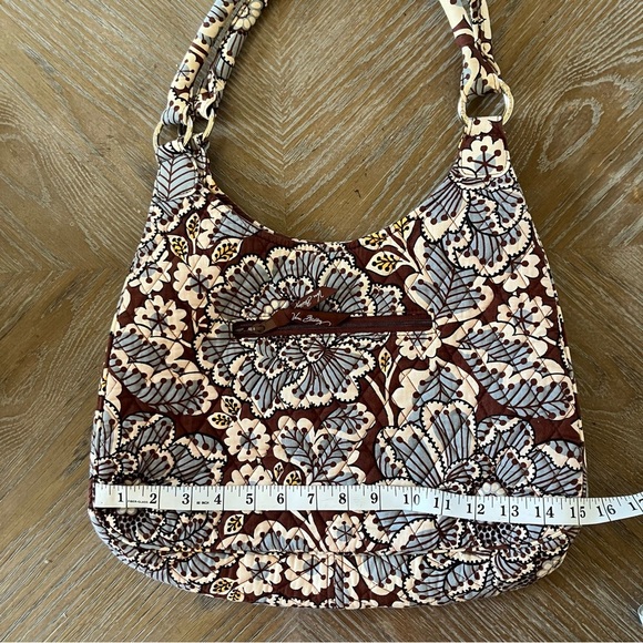 Vera Bradley Large Hobo Tote in Retired Pattern of Slate Blooms - Picture 9 of 10